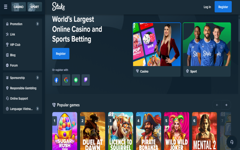 Stake——全球化匿名博彩巨头