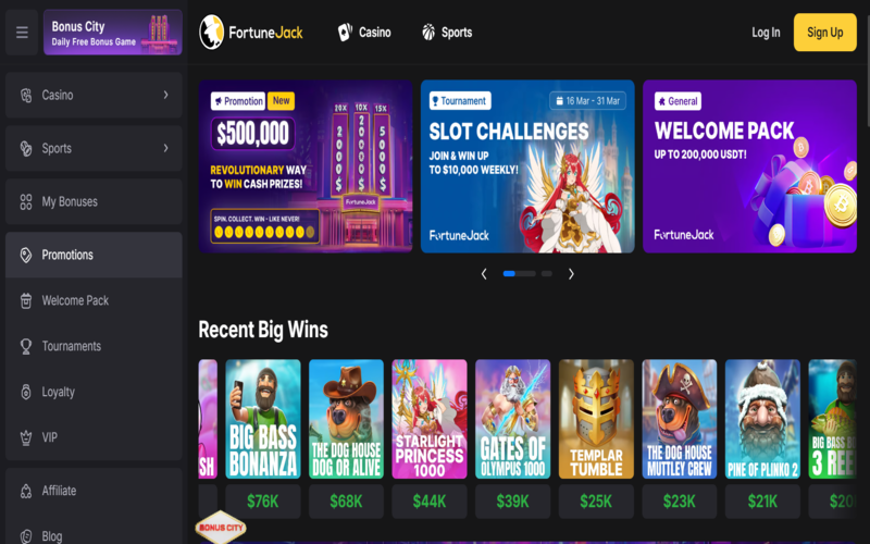 FortuneJack——匿名赌场的老牌巨头