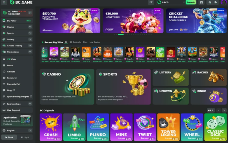 BC.Game——创新的区块链轮盘平台