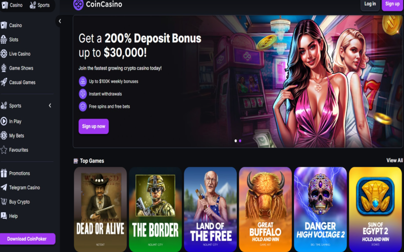 CoinCasino ——简单易用的在线赌博平台