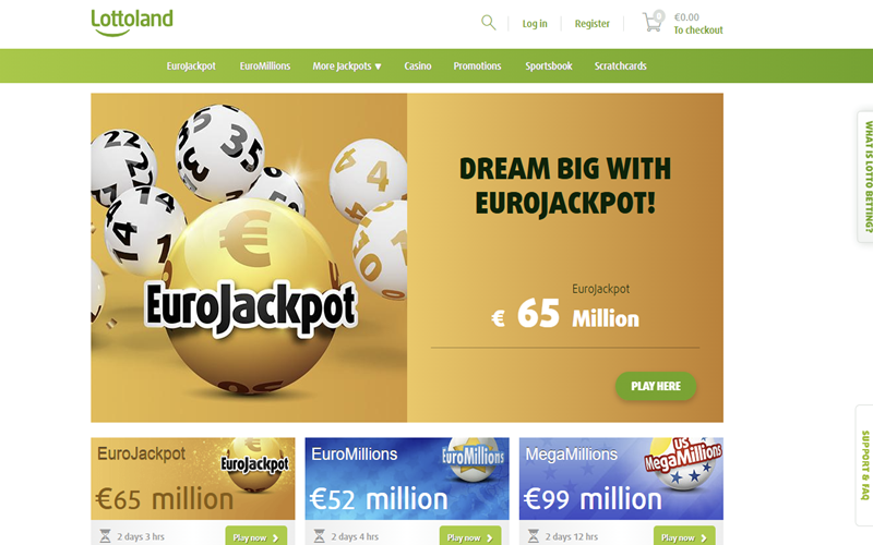LottoLand 无需购买实体彩票，直接下注即可争取大奖