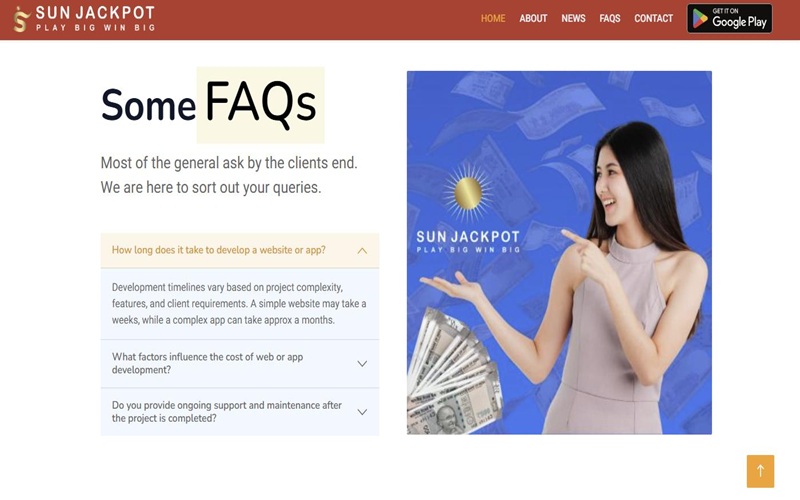 SunJackpot娱乐以高回报率而闻名，吸引了大量玩家。