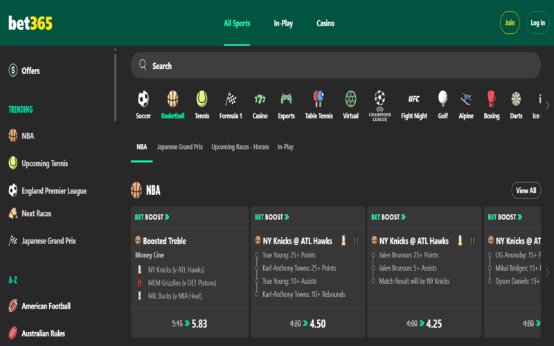 Bet365 — 速度与财富的双重诱惑