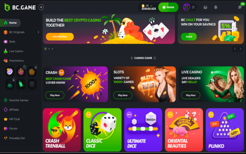 BC.GAME — 加密与赛车的完美结合